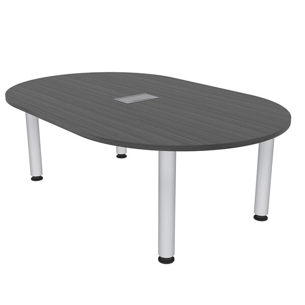 45.25 in W, 71.5 in L, 29 in H, Engineered Wood Top, Grey